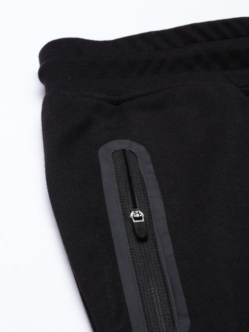 Black Solid Track Pant